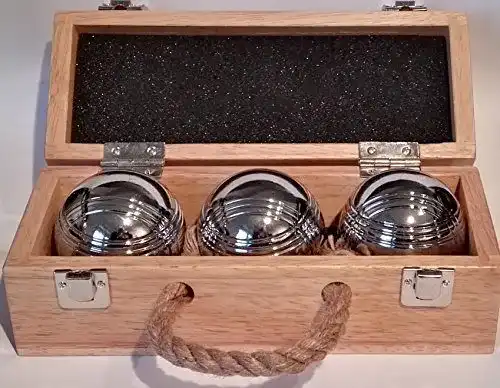 Boule Premierboule kugel-Set – 3 Stück im Holzkoffer Leisure III