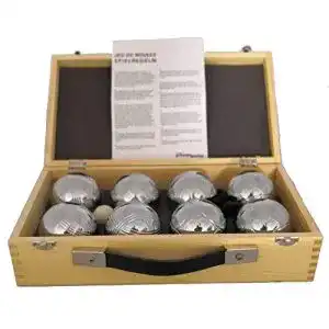 Boule Premiergames kugel-Set – 8 Stück im Holzkoffer Classic