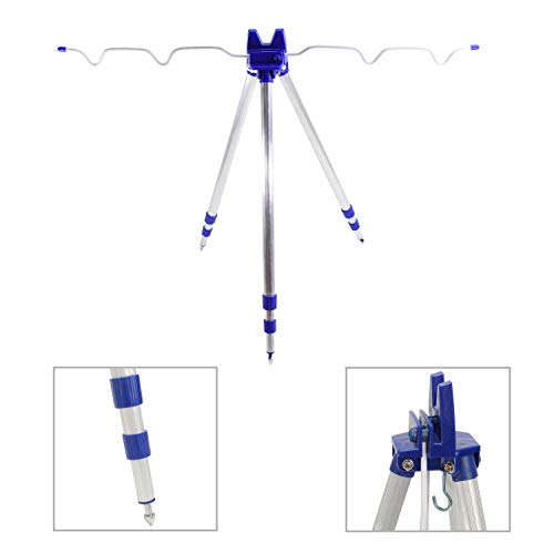 Brandungsrutenhalter DIGIFLEX Dreibein-Stativ für Angelruten für Meer- und Seeufer mit Teleskopbeinen