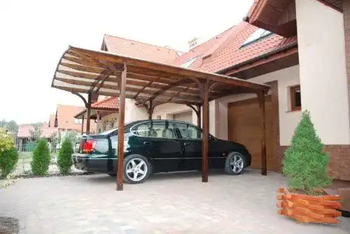Carport Jardinion Turnbridge semi-transparent PVC transparent 560 x 345 x234cm