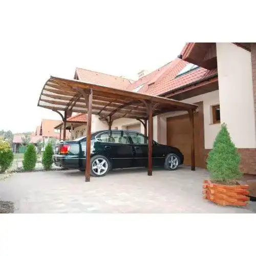 Carport Jardinion Turnbridge semi-transparent PVC transparent 560 x 345 x234cm