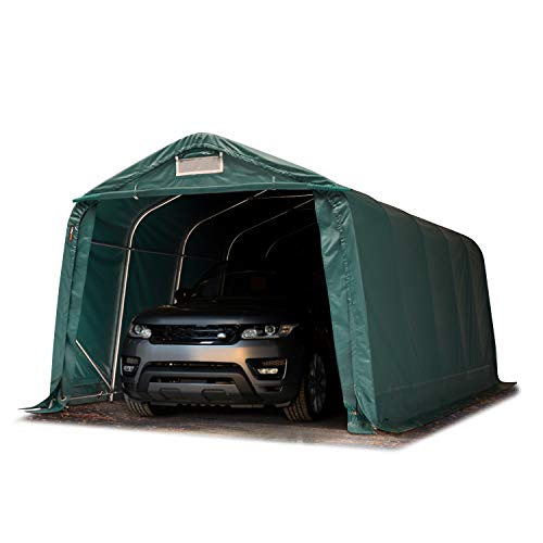 Die beste carport toolport garagenzelt 33 x 60 m in dunkelgruen Bestsleller kaufen