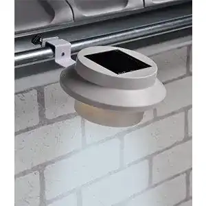 Dachrinnen-Leuchten Benelando Solar-Dachrinnenleuchten in zwei Farben (6x Weiß)