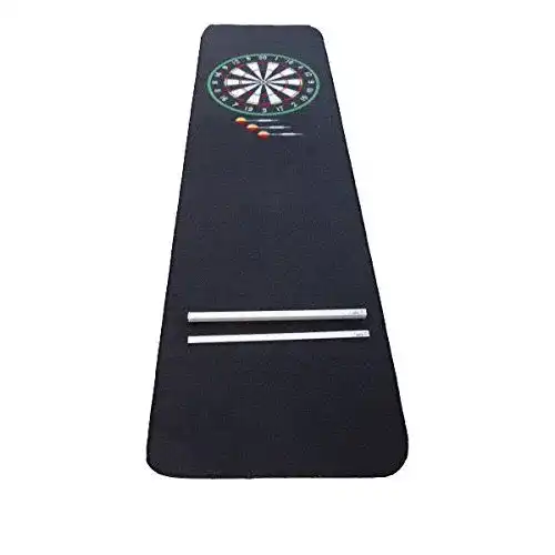 Dartteppich autix Darts Teppich Dartmatte rot/grün Oche