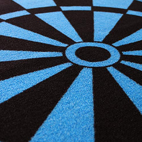 Dartteppich Kingpower Dart Teppich Blau Target Oche Matte