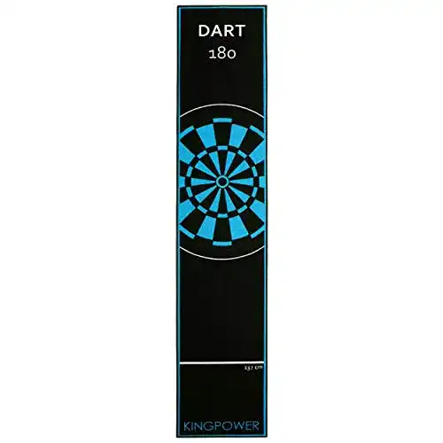 Dartteppich Kingpower Dart Teppich Blau Target Oche Matte