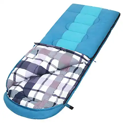 Deckenschlafsack SONGMICS Schlafsack mit Kompressionsbeutel