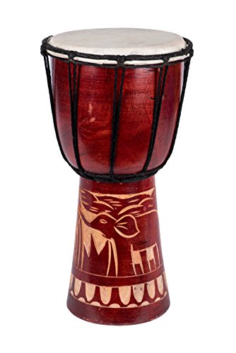 Die beste djembe ciffre 40cm trommel bongo afrika art elefant braun Bestsleller kaufen