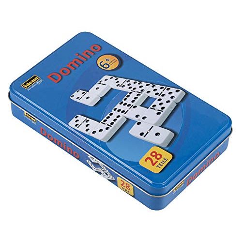 Domino-Spiel Idena 6050012 – Domino Spiel mit 28 Steinen