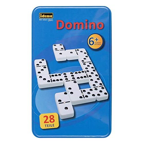 Domino-Spiel Idena 6050012 – Domino Spiel mit 28 Steinen
