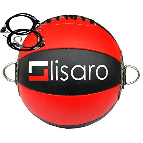 Doppelendball Lisaro Leder /Durchmesser ca. 25cm | grau