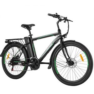 E-Bike ANCHEER 26″ mit Abnehmbarer 10Ah Akku, 6-Gang-Getriebe