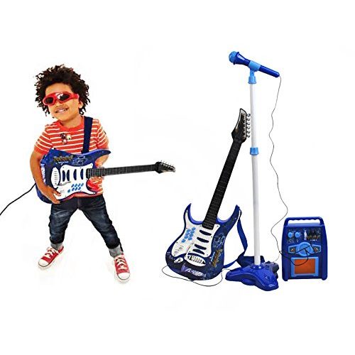 E-Gitarre Kinder ISO TRADE E-Gitarre + Verstärker + Mikrofon