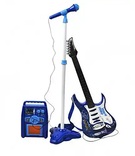 E-Gitarre Kinder ISO TRADE E-Gitarre + Verstärker + Mikrofon