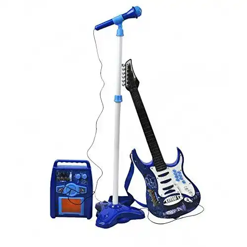 E-Gitarre Kinder ISO TRADE E-Gitarre + Verstärker + Mikrofon