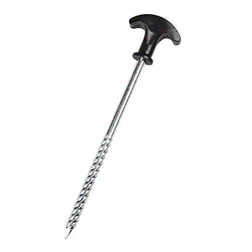 Eisbohrer LIOOBO 1 stück T Form Stahl Nagel Heringe Outdoor Schwere Stahl