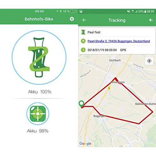Fahrrad-GPS-Tracker TrackerID GPS Tracker Bike: GPS-Tracker