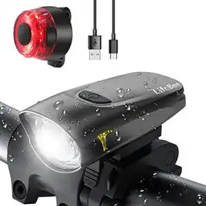 Fahrradbeleuchtung LIFEBEE LED Fahrradlicht, USB Fahrradlicht