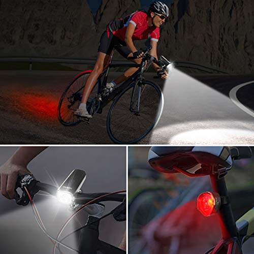 Fahrradbeleuchtung OMERIL LED Fahrradlicht Set STVZO