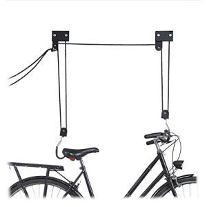 Fahrradlift Relaxdays , schwarz Fahrrad Deckenlift, 45 kg Traglast