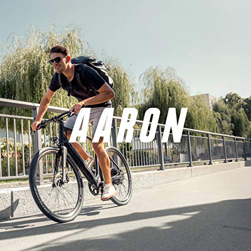 Fahrradpedale AARON Urban mit Reflektoren, Schwarz