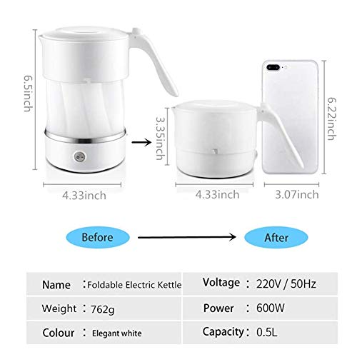 Faltbarer Wasserkocher Adirigo für die Reise (BPA-frei), 500 ml