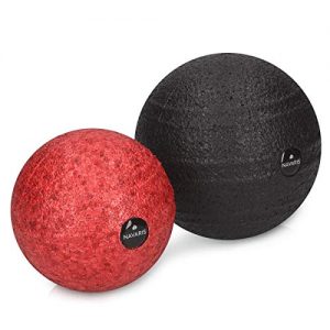 Faszienball Navaris Set zur Selbstmassage – 2x Massageball Faszien Ball zwei Größen