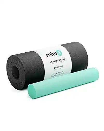 Faszienrolle relexa ® 2in1 | Ideal Zur Massage Bei Rückenschmerzen & Als Ergänzung