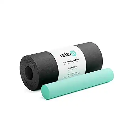 Faszienrolle relexa ® 2in1 | Ideal Zur Massage Bei Rückenschmerzen & Als Ergänzung