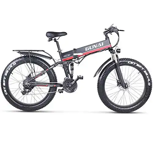 Fatbike GUNAI Elektrisches Fahrrad 48V 1000W Männer