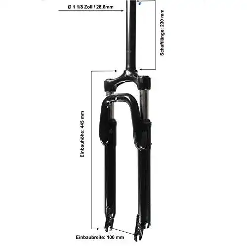 Federgabel Zoom 26 Zoll Fahrrad Feder Gabel MTB 1 1/8 Zoll