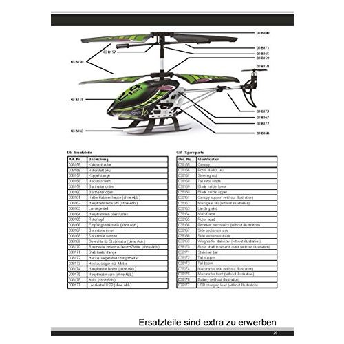 Ferngesteuerter Hubschrauber JAMARA 038150 – Gyro V2 2,4GHz