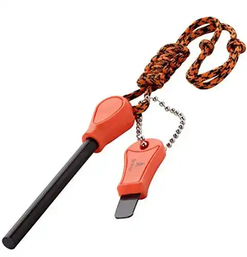 Feuerstahl Sir Vivor Profi Outdoor XL, Feuerstarter mit Paracord