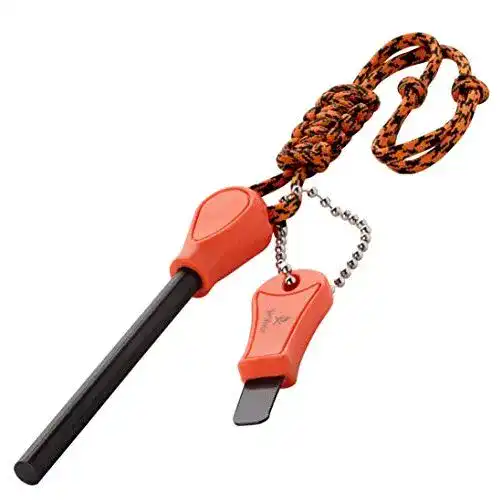 Feuerstahl Sir Vivor Profi Outdoor XL, Feuerstarter mit Paracord