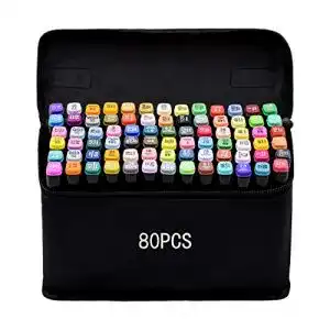 Filzstifte Tongfushop 80 Farben Marker Stifte Set, Fettige Farbstifte