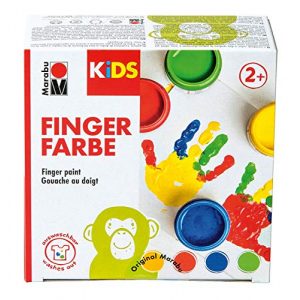 Fingerfarben Marabu 0303000000080 – Kids Fingerfarbe Set