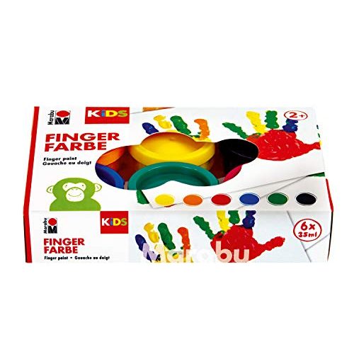 Fingerfarben Marabu 0303000000085 – Kids Fingerfarbe Set