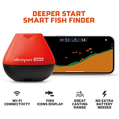 Fischfinder Deeper START smart – leichter kabelloser W-LAN für Ufer Angler