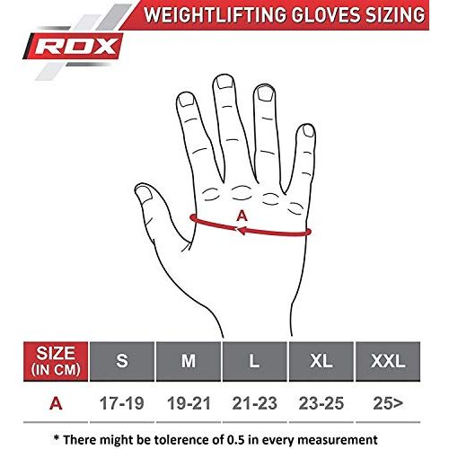 Fitness-Handschuhe RDX Authentische Kuh haut leder Gewicht heben Gym Handschuhe
