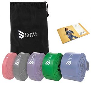 Fitnessband SUPERLETIC Powerbands, Widerstands-Fitness-Bänder, Pullup und Resistance-Training
