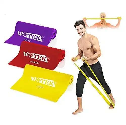 Fitnessband WOTEK Fitnessbänder Set widerstandsbänder krafttraining Theraband Resistance band