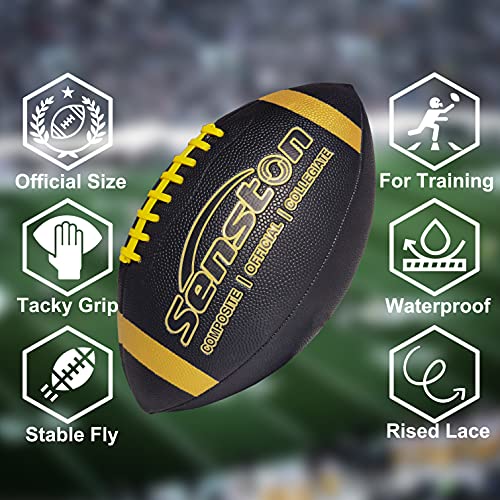 Football Senston American Size 9 Unisex-Youth Strapazierfähiges Komposit-Leder Sanfte Berührung Ball