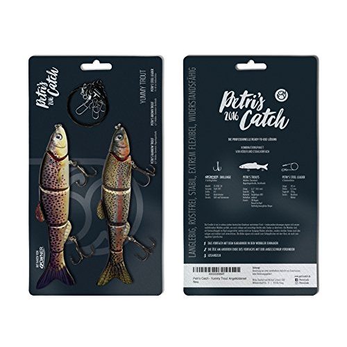 Forellenwobbler Petri’s Catch 2016 PetrisCatch: Hardbait Wobbler 2er Set | 16cm Regenbogenforelle und Bachforelle