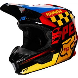 Fullface-Helm FOX Helmet V-1 Czar Black/Yellow S