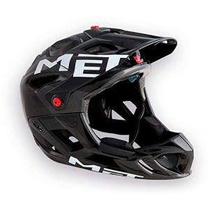 Fullface-Helm MET Helm Parachute schwarz M 54-58, Unisex