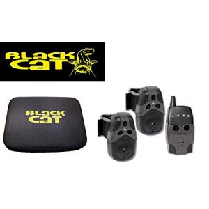 Funk-Bissanzeiger Black Cat Bissanzeiger Set 2+1, Funkbissanzeiger Set bestehend auf Funkbissanzeigern und Empfänger