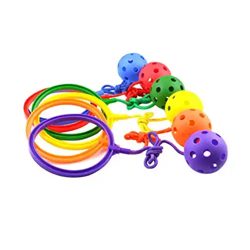 Fußkreisel LIOOBO Skip Ball Sprungkreisel Hüpfspiel Jumping