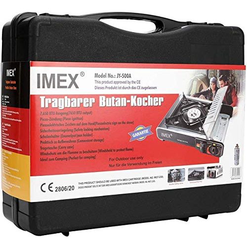 Gaskocher 1-flammig i-mex IMEX Camping GASKOCHER Set