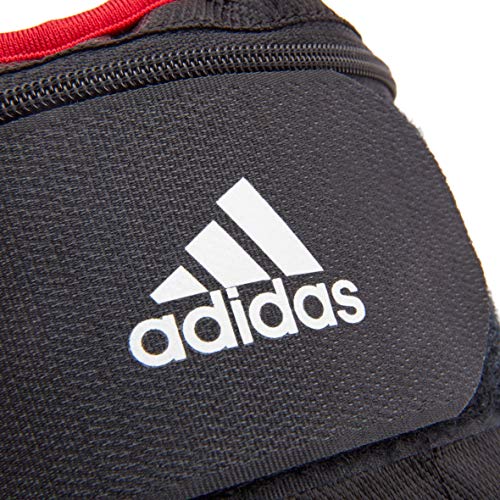 Gewichtsmanschetten adidas Fußgelenk 2x1kg, schwarz-rot, 2 x 1.0kg