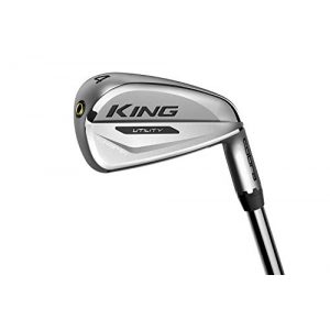 Golf-Eisen Cobra Golf 2020 King Utility 4 Eisen (Herren, Linkshänder, Stahl, Reg Flex, 22,5 Grad) Satin Chrome